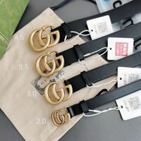 G * * U-C / C * * I Dây đeo cổ điển cao cấp da bò lớp hàng đầu dành cho nam và nữ Thời trang G Buckle Xu hướng kinh doanh thông thường hai mặt