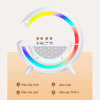 G G G63 Big G Loa Bluetooth Đèn LED Màu Bluetooth Âm Thanh Không Dây Sạc Không Dây Đèn Bàn RGB Đồng Hồ Báo Thức Loa
