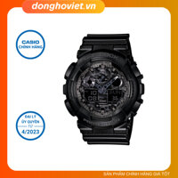 [G-Shock] Đồng hồ nam casio chính hãng GA-100CF-1ADR Dây nhựa cao cấp-Mặt kim-Kỹ thuật số-Kính khoáng [DHV - Donghoviet]