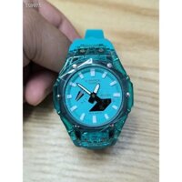 G * shock GA-2100SRS AP Blue Green Đồng hồ thể thao Yubo Tattoo Series Analog Digital Black Watch Legit Men 's Waterproof Watch gS894