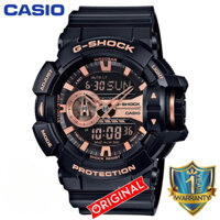 G-SHOCK ga400 Đồng hồ đeo tay thạch anh thể thao nam GA-400G màu vàng hồng casi0