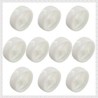 (G T F H) 3 Inch Bánh Xe Đơn Nhựa PP Trắng Nhỏ Có Đường Kính 72 Mm Mảnh Mịn Gấp Giường Ròng Rọc 10 Chiếc