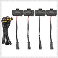 (G T F H) 4 Đèn LED Lưới Tản Nhiệt Trước Cho Off Road Sport 2020 2021 Đèn Nướng Ngoài