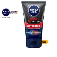 [G02] Sữa rửa mặt NIVEA MEN Detox Mud bùn khoáng giúp giảm mụn & hư tổn da (100g) - 83940 S014 ˇ ,