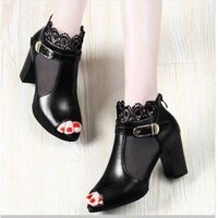 G1010 – GIÀY ELISA BOOT PHỐI LƯỚI SANG TRỌNG