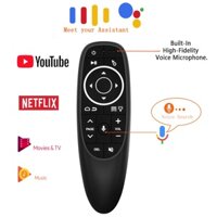 G10s Điều Khiển Từ Xa Bằng Giọng Nói Chuột Không Dây 2.4G Con Quay Hồi Chuyển Không Dây IR Học Cho Android TV Box H96 Max X3