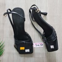 G116 sanda gót đen 4-5 phân sành điệu