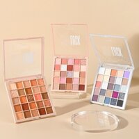G12 Bảng Phấn Mắt 25 Màu Bột Yến Mạch Khay Trà Sữa Bột Lấp Lánh Ngọc Trai Kim Sa Lấp Lánh