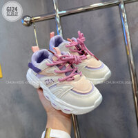 G124 - GIÀY sneaker tím kem hồng xanh BIA NB cho Bé