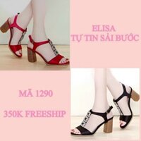 G1290 - GIÀY ELISA KIM CƯƠNG - MÀU ĐỎ - (5 PHÂN - 7 PHÂN)