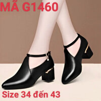 G1460 - GIÀY ELISA BỐT PHONG CÁCH SANG TRỌNG - MÀU ĐEN