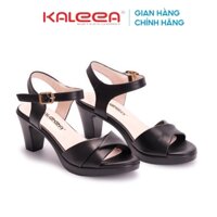 G15 - Giày cao gót sandal  Kaleea nữ đế cao 6p thiết kế gót trụ đi nhẹ êm chân