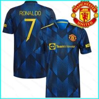 G2p 2021-2022 MUN F.C. Áo bóng đá Ronaldo Áo bóng đá Áo sân khách trò chơi Áo bóng đá Loose Tee plus size Unisex P2G
