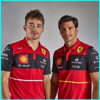 G2p 2022 F1 Scuderia Ferrari Đội Polo Áo Thun Áo Thể Thao Thường Ngày Tee Tay Ngắn Plus Kích Thước Unisex P2G