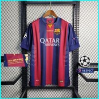 G2p Barcelona sân nhà 2014 / 15 UCL phiên bản cuối cùng SUARZ MESSI NEYMAR JR áo bóng đá chất lượng cao S-4XL P2G