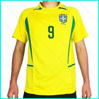 G2p World Cup 2002 Retro Brazil Jersey Sân nhà Ronaldo Áo bóng đá Áo thun bóng đá Phiên bản cầu thủ P2G