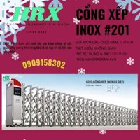 G323 - Dãy cửa cổng xếp Inox #201 Dài 1m