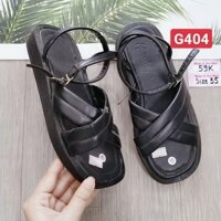 G404 59 sandal bánh mì quai chéo 3-4 phân