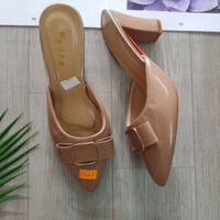 G627 79 gót sục vuông nơ 5-6 phân size 35