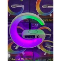 G63 Loa Thông Minh Đèn Thông Minh Máy Âm Thanh Loa Không Dây Sạc Điện Thoại & Báo ĐộngClock RGB