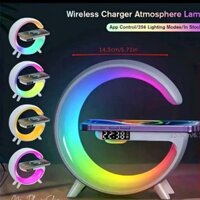 G63 Loa Thông Minh Đèn Thông Minh Máy Âm Thanh Loa Không Dây Sạc Điện Thoại & Báo ĐộngClock RGB