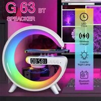 G63 Loa Thông Minh Đèn Thông Minh Máy Âm Thanh Loa Không Dây Sạc Điện Thoại & Báo ĐộngClock RGB