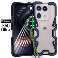 G85 Ốp Lưng Zimon Armor Kim Loại Nhôm Vỏ Điện Thoại Ốp Lưng Cho Motorola Moto X50 Ultra & G85 Vỏ Cơ Khí Nguyên Chất Handmade Đầu Lâu