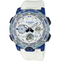 GA-2000HC-7A | Đồng Hồ Casio | G-Shock | Dây Nhựa Màu Trắng | Cấu Trúc Bảo Vệ Lõi Cacbon | Chống Nước WR20BAR