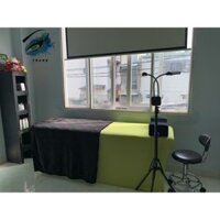 Ga bọc giường nối mi, phun xăm, Spa,... màu xanh là siêu đẹp