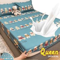Ga bọc nệm chống thấm cotton cho bé M6 M8 không sột soạt, không nóng, không bí, thoáng mát - Sakura
