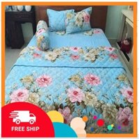 GA BỌC NỆM COTTON POLY NHIỀU MẪU BỘ 4 MÓN 1 GA 3 VỎ GỐI