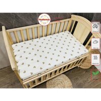 Ga bọc nệm cũi cho bé 62x114x5cm Muslin