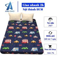 Ga chống thấm cho bé chất liệu cotton Hàn Quốc cao cấp A - kích thước 1m6x2m1m8x2m  giao ngẫu nhiên - Bé trai - 1m8 x 2m