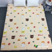 Ga chống thấm cotton ga giường bảo vệ đệm dành cho bé mẫu Thỏ cam kích thước m6 m8