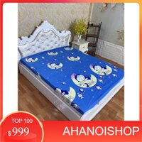 Ga chống thấm cotton,ga chống thấm cotton hoa văn, free ship,mẫu doremon trăng (CGHN)