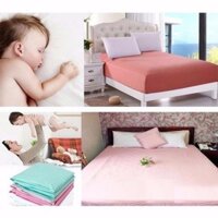 Ga Chống Thấm Nước 1m8 x 2m, DRAP TRẢI GIƯỜNG CHỐNG THẤM NƯỚC - BÉ TÈ KHÔNG ƯỚT NỆM