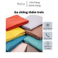 Ga chống thấm trơn - Ga trải giường chống thấm 1.6m x 2m và 1.8m x 2m bảo vệ đệm