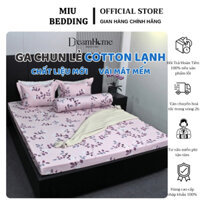 Ga chun cotton lạnh cao cấp, drap cotton lạnh bo chun đủ size nệm 1m2 1m6 1m8 2mx2m2 - DREAMHOME