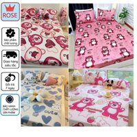 Ga cotton poly đủ kích thước 1m6,1m8,drap giường hàn quốc tặng kèm gối