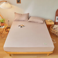 Ga cotton trải giường kiểu Nhật bo chun bọc đệm từ 5-30cm