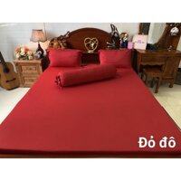 Ga - Drap Giường Lẻ Thun Mát Lạnh Lan Pham Bedding - Đỏ Đô - 1m8x2mx15cm