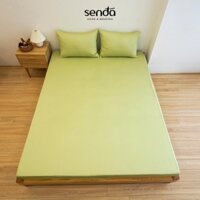 Ga giường 1m2 Cotton Twill Hàn Quốc Sen Đá Home Bedding cao cấp trơn màu, drap bo chun trải nệm, ra đệm 1m2x2m 1m2x1m9 - Xanh bơ - 1m2x2m dày 13  22cm