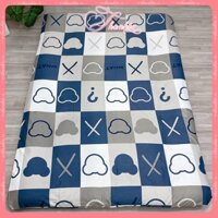 Ga giường Cotton Poly, bọc nệm 2 mặt có khóa kéo, bọc nệm topper, vỏ bọc nệm cho nệm 3-10cm