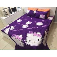 Ga giường Hello Kitty Tím cute cho bạn gái
