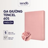 Ga giường Lụa Tencel 1m6x2m Sen Đá Home Bedding cao cấp trơn màu, drap bo chun trải nệm 1m6 x 2m, ra bọc đệm mát lạnh