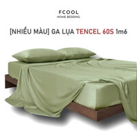 Ga giường Lụa Tencel 1m6x2m FCOOL cao cấp, drap bo chun trải nệm 1m6 x 2m, ra bọc đệm mát lạnh (may theo yêu cầu)