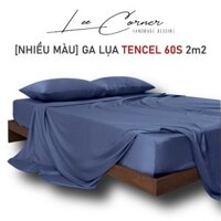 Ga giường Lụa Tencel 2m2x2m LEE CORNER cao cấp, drap bo chun trải nệm 2m2 x 2m,ra bọc đệm mát lạnh (may theo yêu cầu)