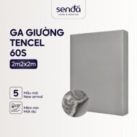 Ga giường Lụa Tencel 2mx2m2 Sen Đá Home Bedding cao cấp trơn màu, drap bo chun trải nệm 2m2 x 2m, ra bọc đệm mát lạnh