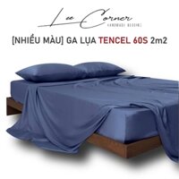Ga giường Lụa Tencel 60s 2m2x2m LEE CORNER cao cấp, drap bo chun trải nệm 2m2 x 2m,ra bọc đệm mát lạnh (may theo yêu cầu)