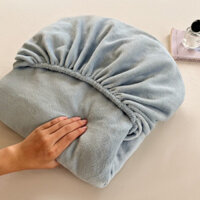 Ga giường nỉ nhung IKEA cao cấp, ga trải giường bọc nệm nỉ nhung mềm mịn giữ ấm, không rụng lông Kt m6 m8 2m2